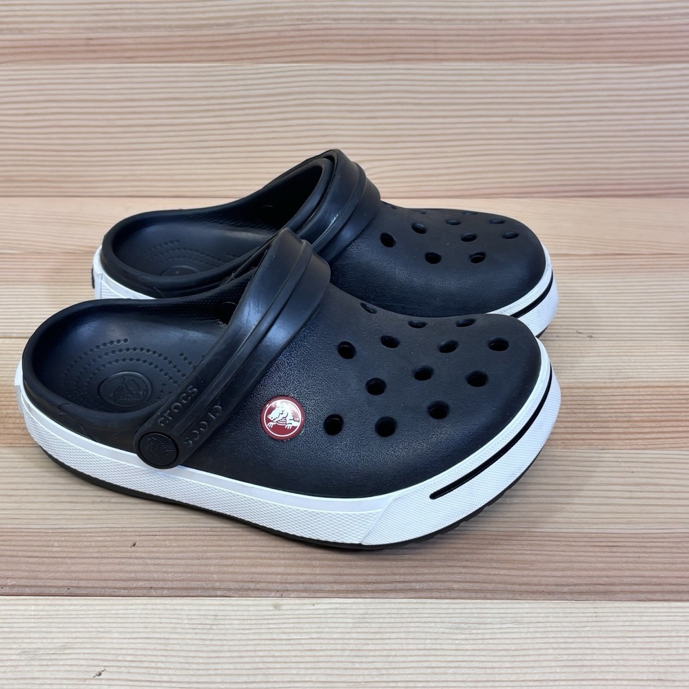 Crocs CROCBAND Clogs/Mule Black Slip-On Size J1 Sz 1 Youth